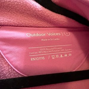 Outdoor voices jacket